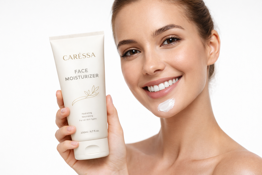 CARÉSSA FACE MOISTURIZER – Hydrating & Nourishing Formula, 200ml